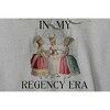Rerun Island Women's In My Regency Era 3 Girls Long Sleeve Oversized Graphic Cotton Sweatshirt Hoodie - 2 of 3