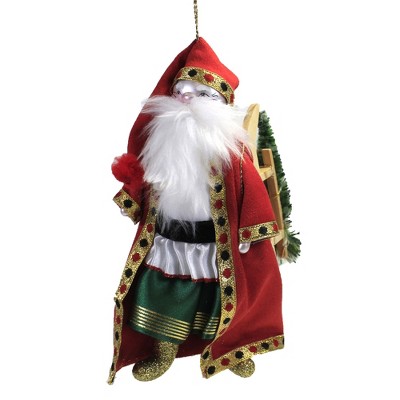 Italian Ornaments 7.0 Inch Hungarian Santa Ornament Italian Szent Miklos Tree Ornaments