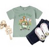 The Juniper Shop Wild One Animals Car Toddler Short Sleeve Tee - 4T - Seafoam - 3 of 4