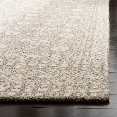 Ivory Elegance Hand-Tufted Wool Rectangular Area Rug, 4' x 6'