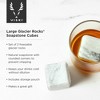 Viski Large Glacier Rocks Soapstone Cubes - Whiskey Ice Cubes, Chill Whiskey Bar Rocks, Large Drink Chillers, Ice Cube Substitute, Set of 2, Grey - 2 of 4