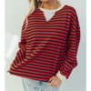 Women's Striped Knit Top - Veveret - 3 of 4
