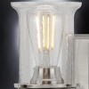 Urban Ambiance Luxury French Rustic Bath Vanity Light,  7.25"H x 33.25"W,  Brushed Nickel Finish, UHP3770 - 4 of 4