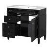 NicBex Bathroom Vanity with Sink/without Sink,Bathroom Sink Vanity with 2 Drawers and a Tip-out Drawer,36 inch Sink Cabinet,Gray/Green/Blue/Black - 4 of 4