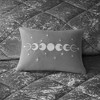 Sapphtopaz 4-Piece King/Cal King Velvet Duvet Cover Set, Diamond Quilted King Quilt Bedding Set with 2 Shams & Pillow -Gray - 3 of 4