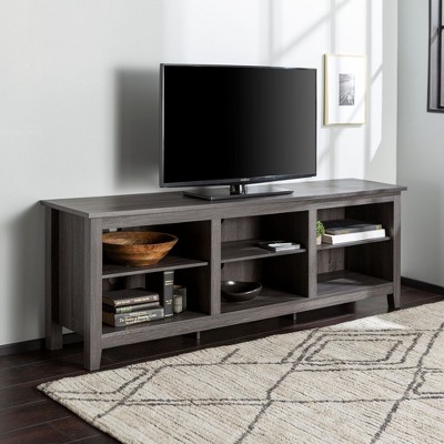 NicBex TV Stand for 80 Inch TV,TV Entertanment Center with 6 Open Storage Shelves,Modern TV Console Table for Living Room