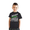 Youth Funny T Shirts Ready To Crush 1st Grade Sarcastic Monster Truck Graphic Novelty Tee For Kids - Crazy Dog Youth T Shirt with Fun Design - 3 of 4