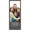 PosterPalooza | 10x32 Thin Bamboo Picture Frame, UV Acrylic, 2 Finishes - Gold and Brown - 2 of 4