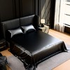 ChicFurnit Full King Queen Twin Size Satin Bed Sheets Silky Smooth Fabric 360 Secure Fit for Living Room - 2 of 4