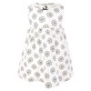 Hudson Baby Infant and Toddler Girls Cotton Dress and Cardigan Set, Neutral Daisy - 4 of 4