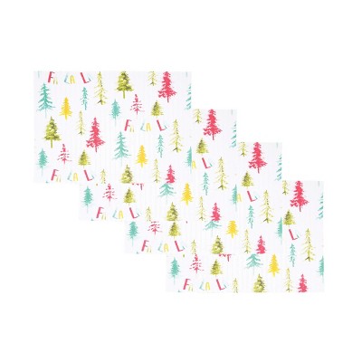 carol & frank Winter Wonderland Placemats Set of 4, 14" x 20"