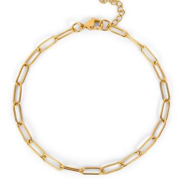 Ethic Goods Anklet: Paperclip Chain | GOLD PLATED