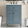 KTMBDW 24" Bathroom Vanities with Sink Combo, Modern Thickened Wood Bathroom Storage Cabinet w/Undermount Sink - 2 of 4