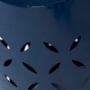 Syemin Patio End Tables, Stylish End Tables for Indoor and Outdoor Use, Ideal for Gardens, Backyard, Special Design, Blue, 12.25"*12.25"*17.75" - 3 of 4