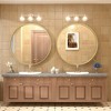 Apmir Round High Quality Aluminum Alloy Framed French Cleat Mounted Wall Decor Bathroom Vanity Mirror in matte black with 5-Year Warranty - 4 of 4