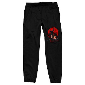 Castlevania Red Moon Characters Men's Black Sweatpants - 1 of 1