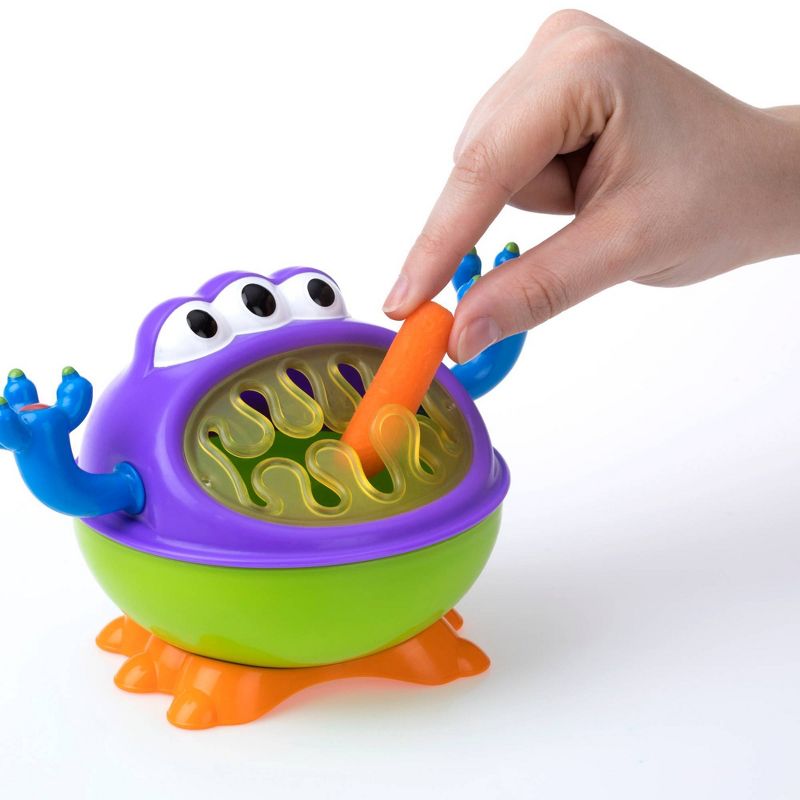 Nuby 2pc Monster Baby Feeding Set - Snack Keeper and 2 Handle Super Spout Trainer Cup - 8oz, 6 of 10