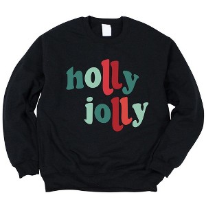 Simply Sage Market Women's Graphic Sweatshirt Holly Jolly Colorful - 1 of 4