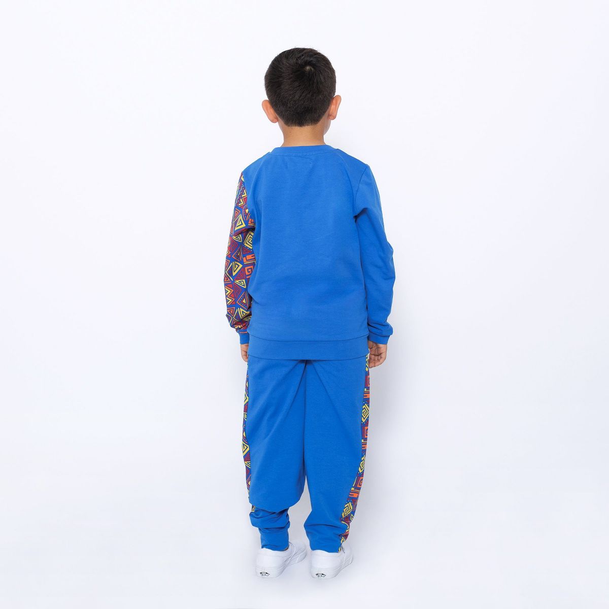 Mixed Up Clothing Boys Sweatshirt and Jogger Set - Blue Multicolor - thumbnail 4