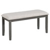 NicBex Dining Table Set for 6 Retro Rectangular Dining Room Table and Chairs with Bench for Kitchen - 3 of 4