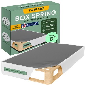 Continental Sleep, 8-Inch Low Profile Mattress Foundation, Strong Wood Structure, Easy Simple Assembly Box Spring. - 1 of 4