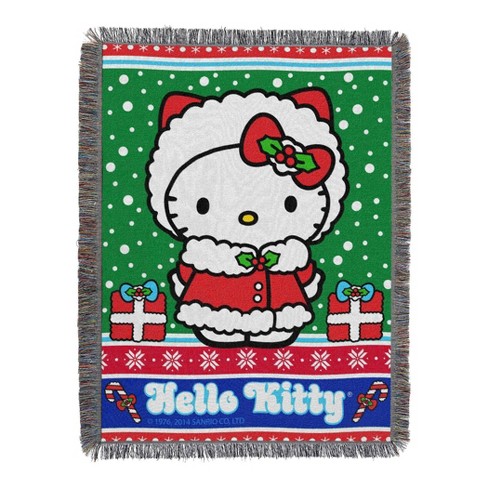 Hello Kitty Snowy Kitty 051 Tapestry Throw Blanket - image 1 of 3