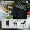 Crestlive Products Set of 2 Patio Folding Dining Chairs Outdoor Portable Sling with Armrest - 4 of 4