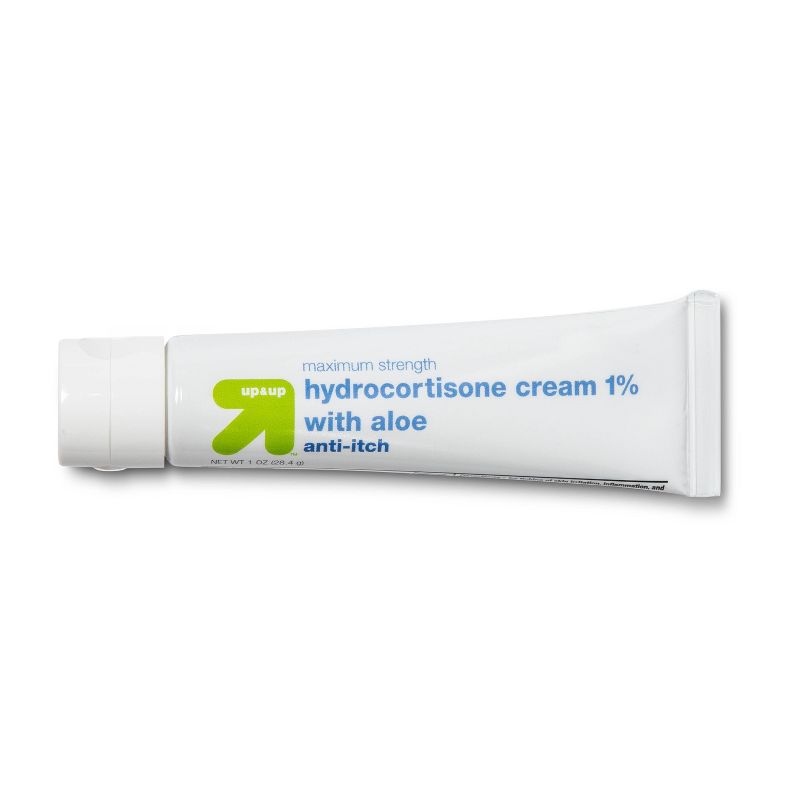Anti-Itch 1% Hydrocortisone Maximum Strength Cream with Aloe - up & up™, 1 of 6