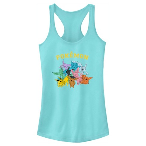 Pikachu & Sylveon Friendship Light Blue Tank Top - Women