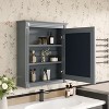 KWPZQEB Bathroom Wall Cabinet, Over The Toilet Space Saver Storage Cabinet, Medicine Cabinet with Mirror and Adjustable Shelves, Cupboard - 2 of 4