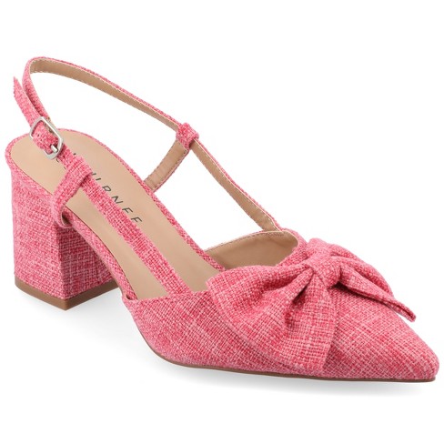 Wide width hot sale pink pumps