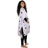 Memoi Women's Hearts Cozy Knit Wearable Throw Robe Lavender One Size - 2 of 4