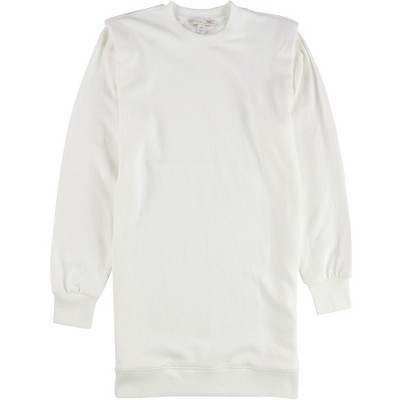 I.N.C International Concepts Womens Knit Mini Dress, Off-White, Medium