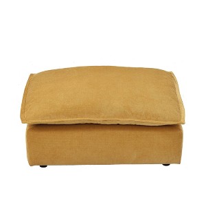 Ainfox Module Sofa Oversized Sectional Sofa Ottoman Yellow For Living Room - 1 of 2