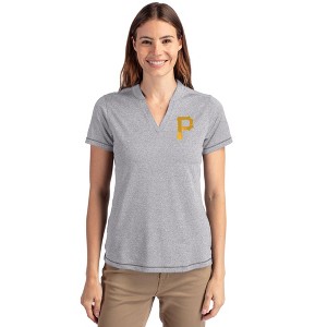 Pittsburgh Pirates Cutter & Buck Forge Eco Heathered Stretch Womens Blade Top - 1 of 1