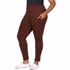 24seven Comfort Apparel Plus Size Side Pocket Ankle Length Yoga Pant Leggings - 2 of 4