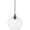 Livex Lighting Aldrich 1 - Light Pendant in  Black/Brushed Nickel - 2 of 4