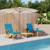 vidaXL Comfortable 2pcs Light Blue Deck Chair Cushions, Oxford Fabric Outdoor & Indoor Use, Non-Slip Design, Easy Installation - 2 of 4