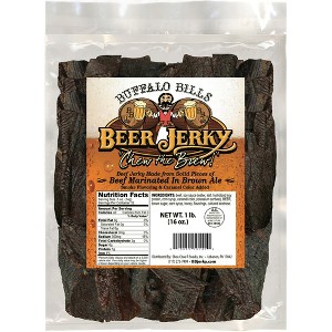 Buffalo Bills 16oz Premium Beer Beef Jerky Pieces (beef jerky marinated in Honey Brown Ale) - 1 of 4