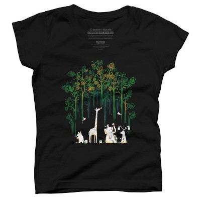 Girl's Design By Humans Repaint the forest By radiomode T-Shirt