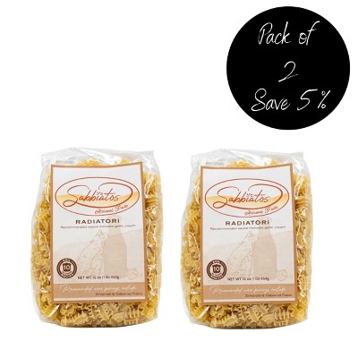 Sabbiatos 16 oz Radiatori Pasta - Pack of 2