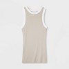 Women's Slim Fit Ribbed Tank Top - A New Day™ - 4 of 4