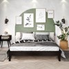NicBex Wood Twin/Full/Queen Size Platform Bed Frame,Solid Wood Slats Support,6.5" Under Bed Storage,No Box Spring Needed,Noise-Free,Easy Assembly - 2 of 4
