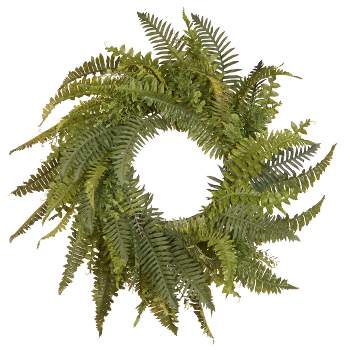 35" Artificial Fern Wreath - National Tree Company