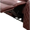 DOMETOUR Brown Breathing Leather Living Room Recliner Chair - 4 of 4