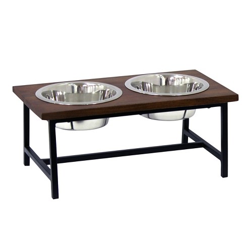 Elevated Dog Feeder With Metal Stand Small Threshold Target