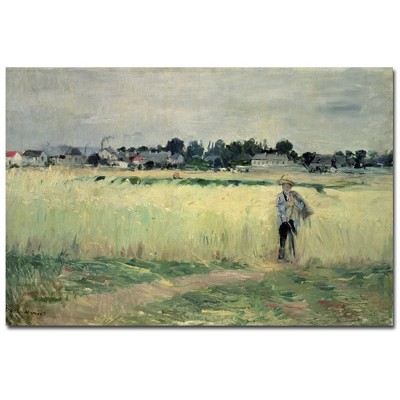 Trademark Fine Art -Berthe Morisot 'In the Wheatfields at Gennefilliers, 1875'