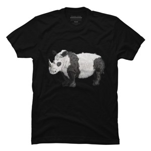 Men's Design By Humans The Wild Pandanoceros By CrazedGraphics T-Shirt - 1 of 2