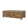 6-Drawer Coffee Table ¨C Timeless Rustic Storage for Living Room - 3 of 4