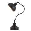 Cal Lighting Industrial adjustable metal downbridge desk lamp with half dome metal shade - 3 of 4